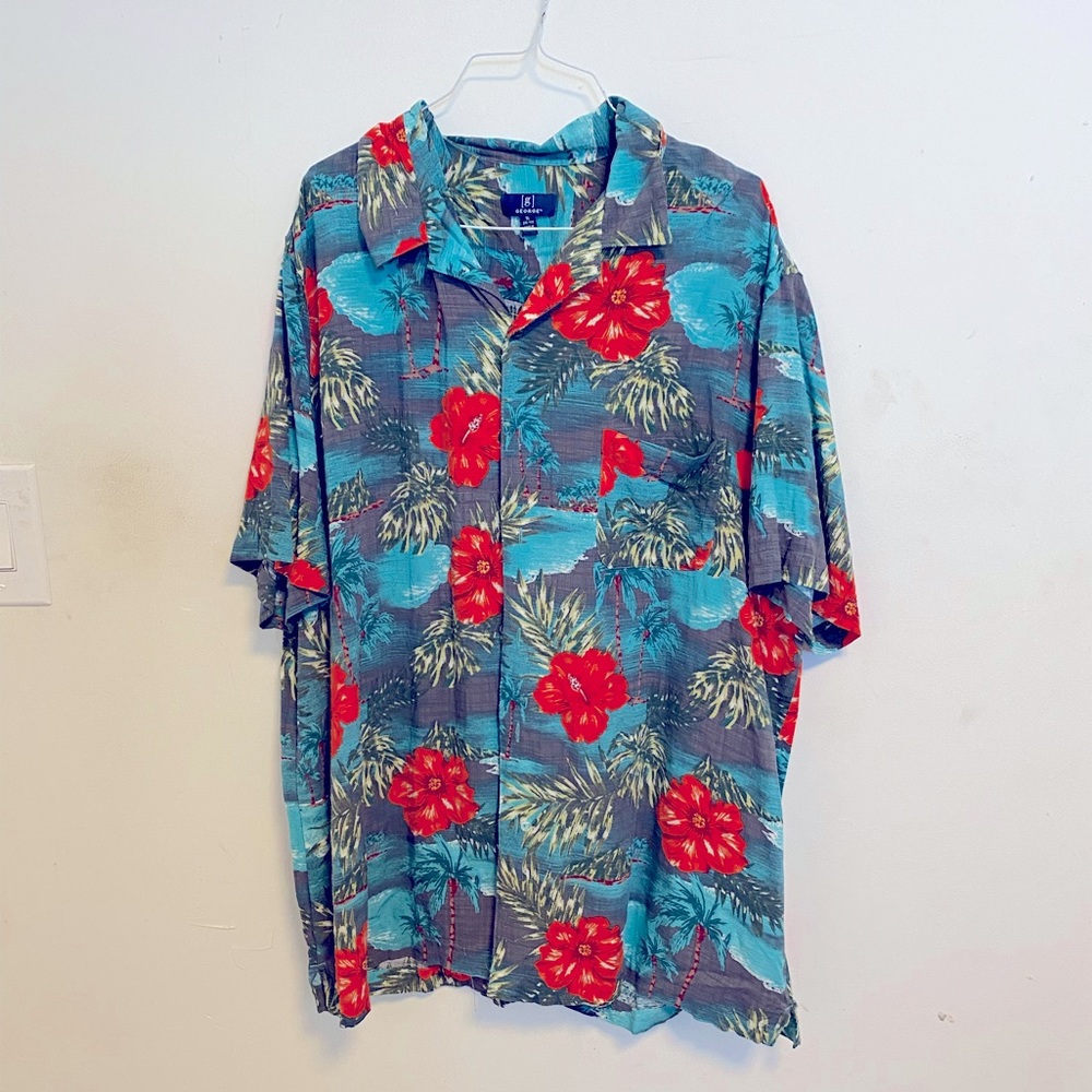 Brand New Hawaiian button down by George size XL